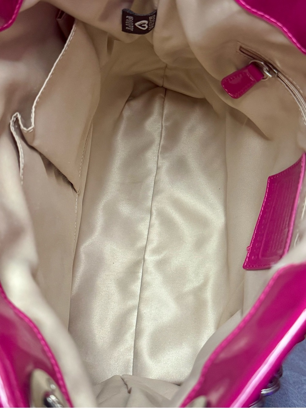 Coach Poppy Pink Liquid Gloss Shoulder Bag - Picture 12 of 16